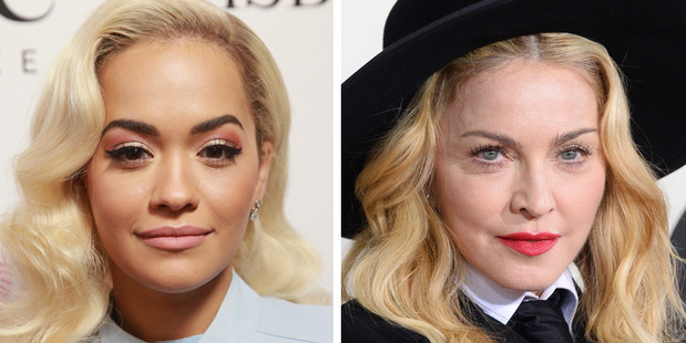Singers Rita Ora and Madonna. Photo / Getty Images, AP