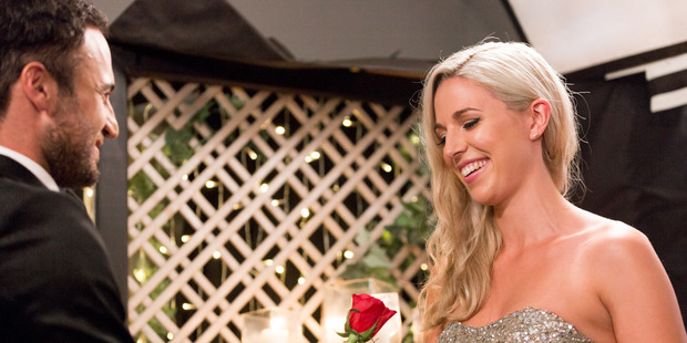 Bachelorette Ceri McVinnie received a rose from Jordan Mauger.
