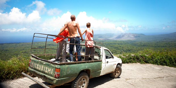 Look out towards Yasur volcano, Tanna island, Vanuatu.