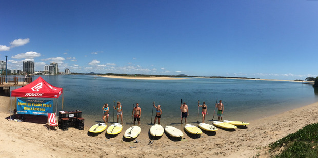 Ocean Addicts run exhilarating standup paddleboard lessons on Queensland’s Sunshine Coast.
