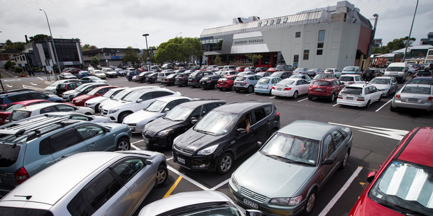 Hundreds of Takapuna parking spaces could soon become homes and businesses in a major project being lined up for Auckland's North Shore. Photo / Jason Oxenham