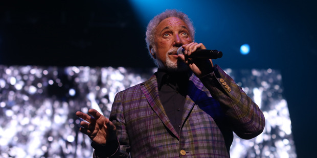 Tom Jones performs at Vector Arena. Photo: Garry Brandon/Vector Arena