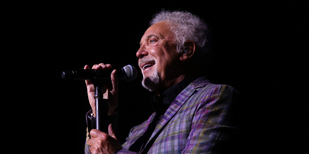 Tom Jones thrilled the crowd. Photo: Garry Brandon/Vector Arena