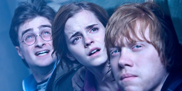 Daniel Radcliffe, Emma Watson and Rupert Grint starred in the Harry Potter movies.