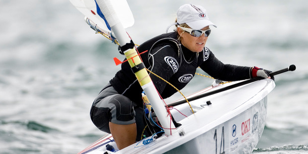 Sara Winther in action during the fourth day of racing at the 2008 Women's Laser Radial Yachting World Championship. Photo / Richard Robinson