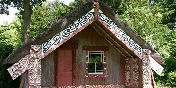 Whare Hinemihi at Clandon Park, Surrey. Photo / Supplied