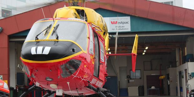 The BK117 gears up for its next mission.