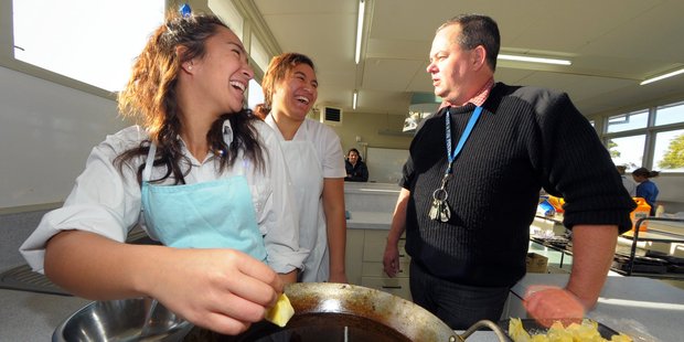Kuranui College staff and students have embraced tikanga Maori as part of the Kia Eke Panuku project. PHOTO/ DAVE LINTOTT