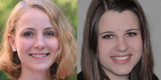 Kathrin Schmitt and Julia Mayer, both 19, died in the February 26 tragedy, described as a "horrific freak accident" by emergency services staff.