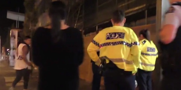 Police respond to teens causing trouble outside a McDonald's. Photo / Supplied