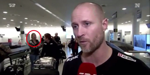 A woman has left many puzzled after she disappeared during live TV.