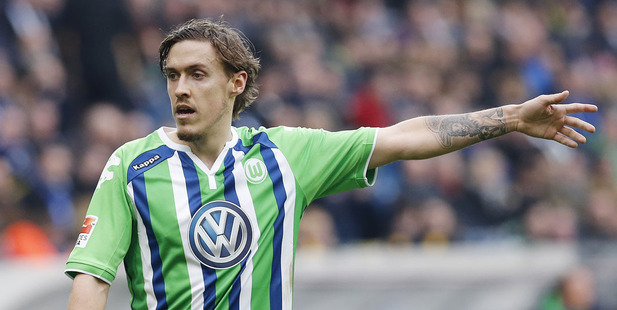 Wolfsburg's Max Kruse. Photo / AP