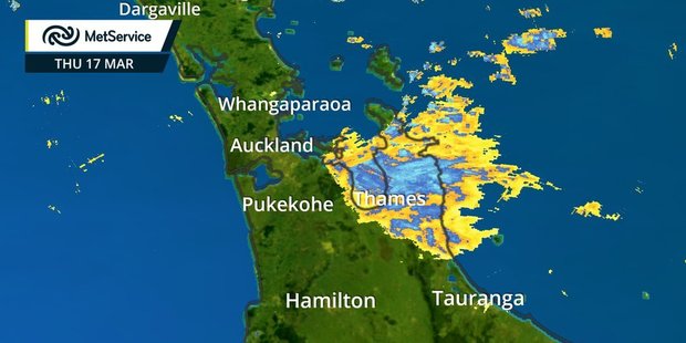 A severe rain watch has been issued for the Coromandel Peninsula. Photo / MetService