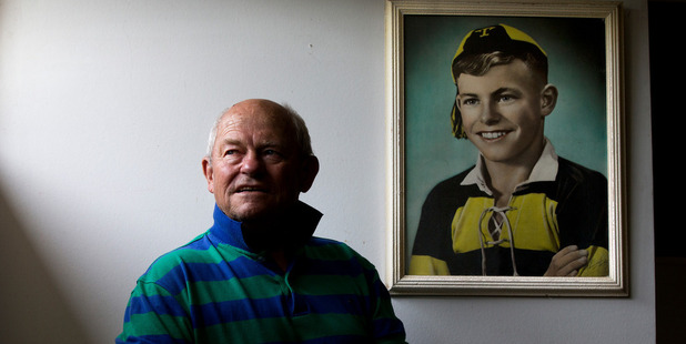 Neil Wolfe, dementia sufferer and All Black, at his home in New Plymouth. Photo / Brett Phibbs