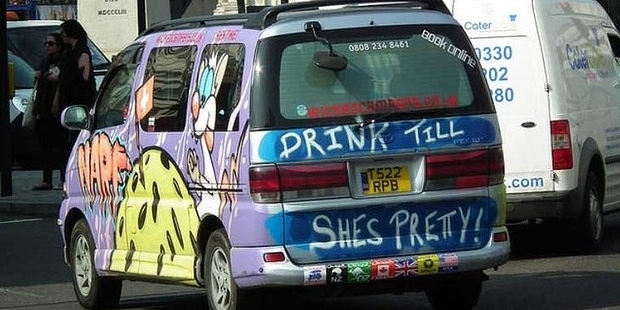 The chief censor is investigating whether vans such as this one can be deemed a publication.