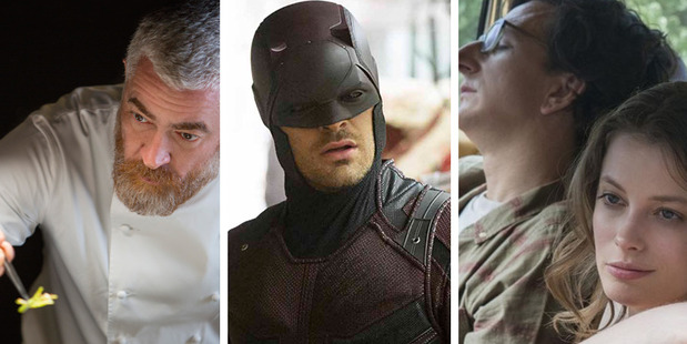 TV shows worth binge-watching this weekend include Chef's Table, the new season of Daredevil and Love.