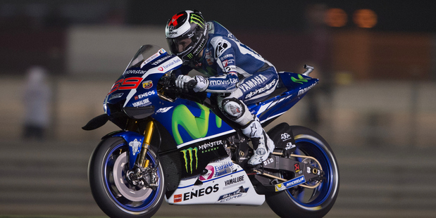 Jorge Lorenzo during practice at Losail Circuit on March 17, 2016. Photo / Getty Images