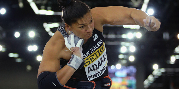 Valerie Adams competes during the IAAF World Indoor Championships. Photo / Getty Images