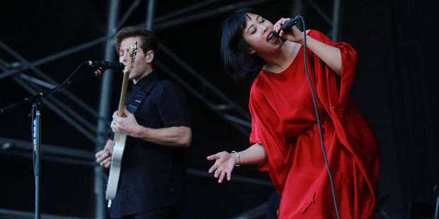 The Naked and Famous perform live at Auckland City Limits at Western Springs. Photo / Norrie Montgomery