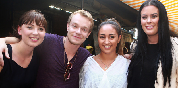 Micaela Bekhuis, Alfie Allen, Daniello Noa Noa and Amanda McClatchie Photo / Norrie Montgomery