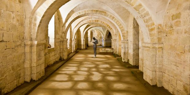 Sculpture in the crypt of the cathedral.