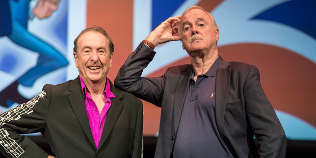 British comedians Eric Idle and John Cleese.