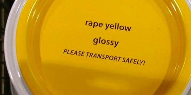 Aldi has been forced to change the name of the 'rape yellow' paint.