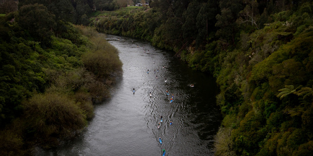 The Waikato River's 'C' score is classed as a fail and indicates the standard of river catchment is below the expectations of the vision and strategy for a healthy river. Photo / Christine Cornege