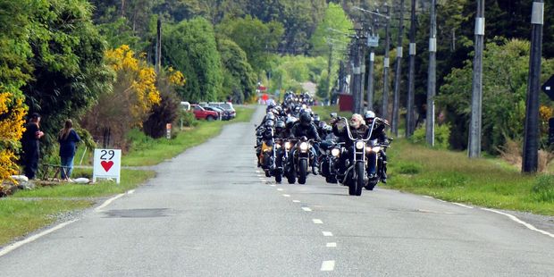 The Tribute 29 Ride pays tribute to Pike River victims. Photo / Amanda Paton