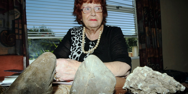 Violet Wheeler, 75, from Havelock North has been getting rocks and stones thrown onto her roof. 21st March 2016. Hawke's Bay Today Photograph by Paul Taylor