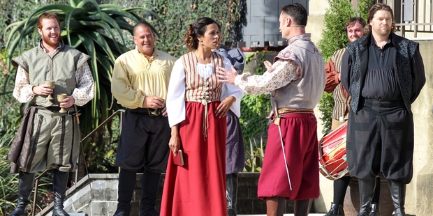 Champa Maciel, playing Beatrice, is vital and commanding in Much Ado About Nothing. Photo / Duncan Brown