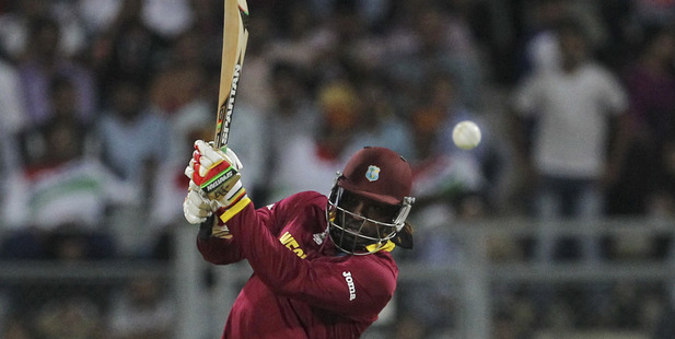 Chris Gayle in action for the West Indies. Photo / AP