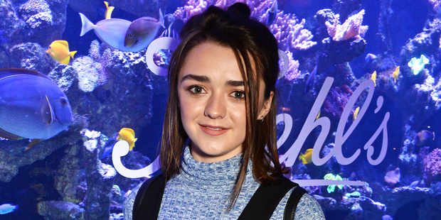 Maisie Williams doesn't feel like she has to show off too much skin. Photo / Getty