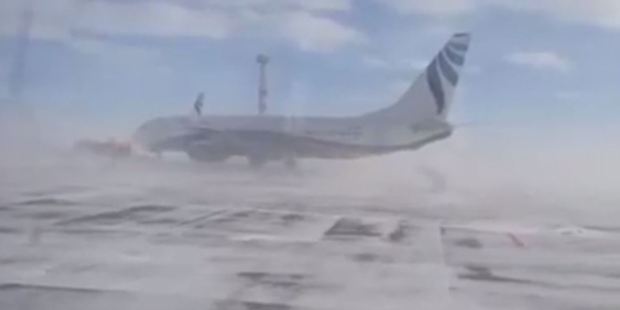 Shocked witnesses can be heard in the clip. Photo / YouTube, Dena