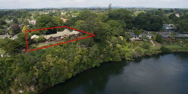 The centrally located property, just off Hamilton's River Rd, is being sold by tender next month. Photo / Jason Tregurtha