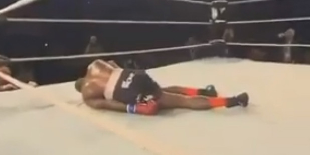 Roy Jones Jr returns to the ring to knock out a fan