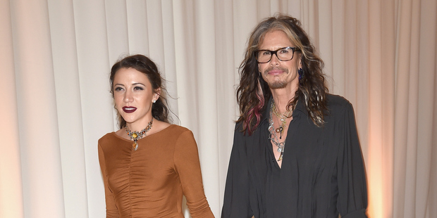 Steven Tyler, 67, and his girlfriend and personal assistant Aimee Ann Preston have moved in together. Photo / Getty