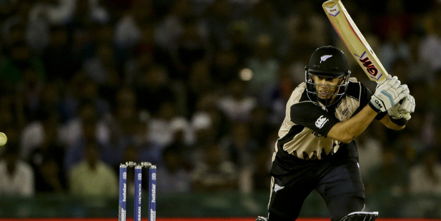 Ross Taylor scored a handy knock in the middle of the order. Photo / AP