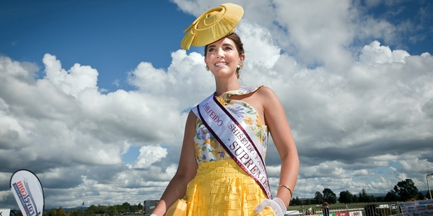 Supreme winner Carena West's dress would brighten any day. Photo / Andrew Warner