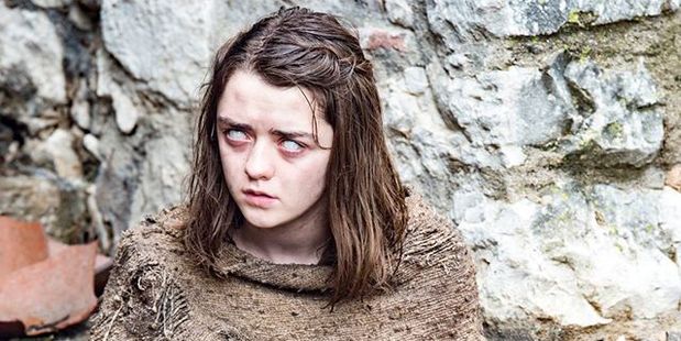 Maisie Williams as Arya Stark in the sixth season of Game of Throne.