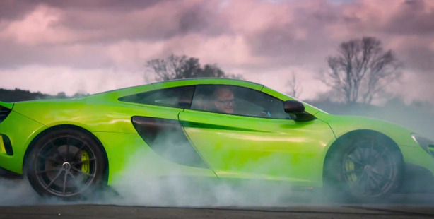 A scene from the upcoming season of Top Gear.