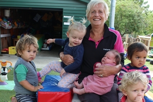 Helena Beatson, the head teacher at Dannevirke's First Years Preschool's under-2 area, is retiring after 25 years at the centre. Photo / Christine McKay