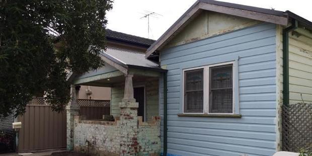 The house where the burglar was allegedly tackled and put in a headlock.