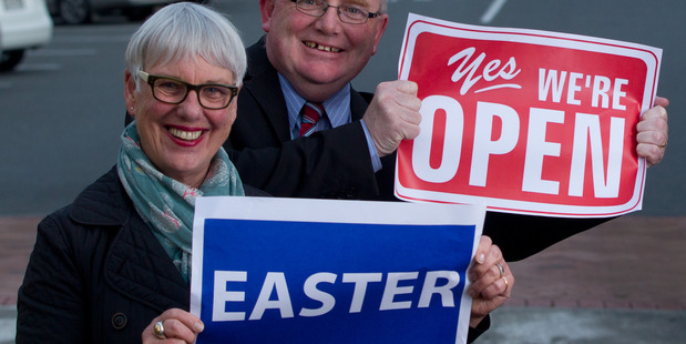 Rotorua Mayor Steve Chadwick and Chamber of Commerce CEO Darrin Walsh photographed in August 2015. Photo / Stephen Parker