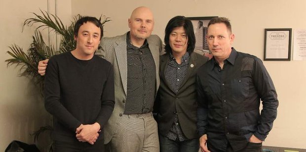 James Iha, second from right, has performed with the Smashing Pumpkins for the first time in 15 years. Photo/Twitter
