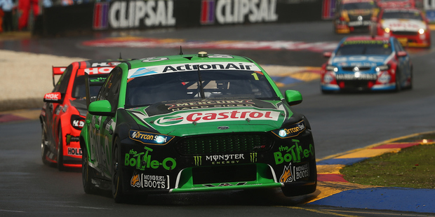 Mark Winterbottom during race three of the V8 Supercars Clipsal 500. Photo / Getty Images