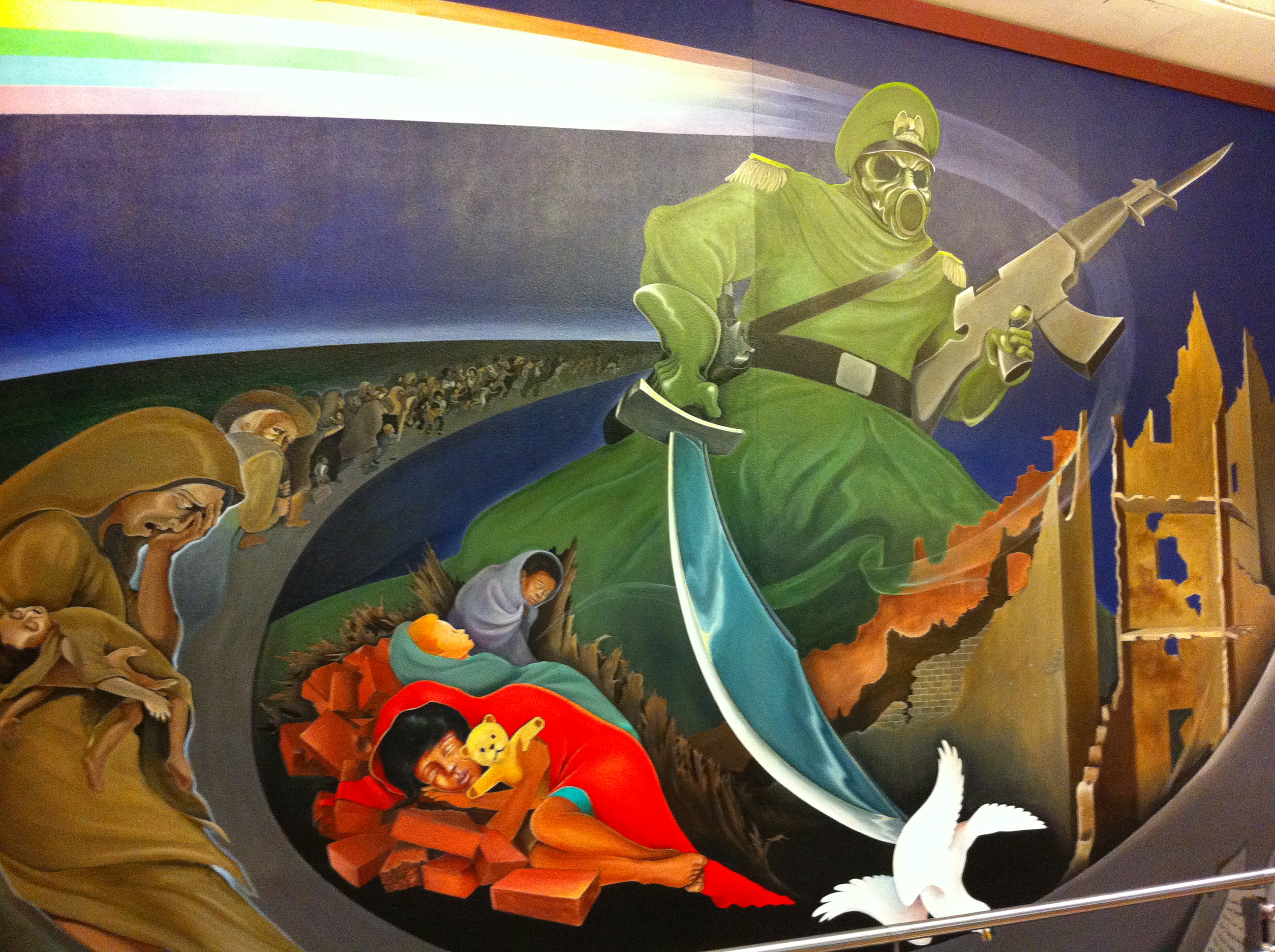 Part of the mural 'Peace and Harmony with Nature'. Photo / Wikimedia Commons