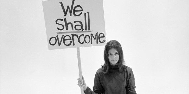 One of the founders of the modern feminist movement Gloria Steinem.