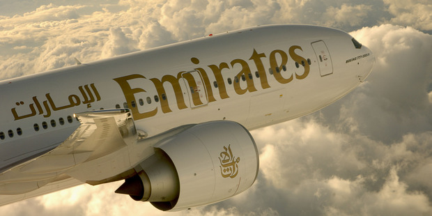 Emirates' Boeing 777-200LR Dubai to Auckland.
