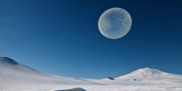Ice Planet 2014. Ross Island, Antarctica. Photo / Martin Hill in collaboration with Philippa Jones